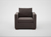 Palermo Armchair Nobilis Velvet Sable / Walnut