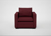 Palermo Armchair St Moritz Wool Red / Black