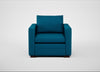 Palermo Armchair St Moritz Wool Teal / Walnut