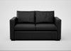 Palermo 2 Seater Sofa Leather Grain Graphite 063 / Black