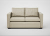 Palermo 2 Seater Sofa Leather Grain Storm 006 / Black