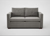 Palermo 2 Seater Sofa Nobilis Velvet Dolphin / Walnut and Brass