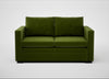 Palermo 2 Seater Sofa Nobilis Velvet Leaf / Black