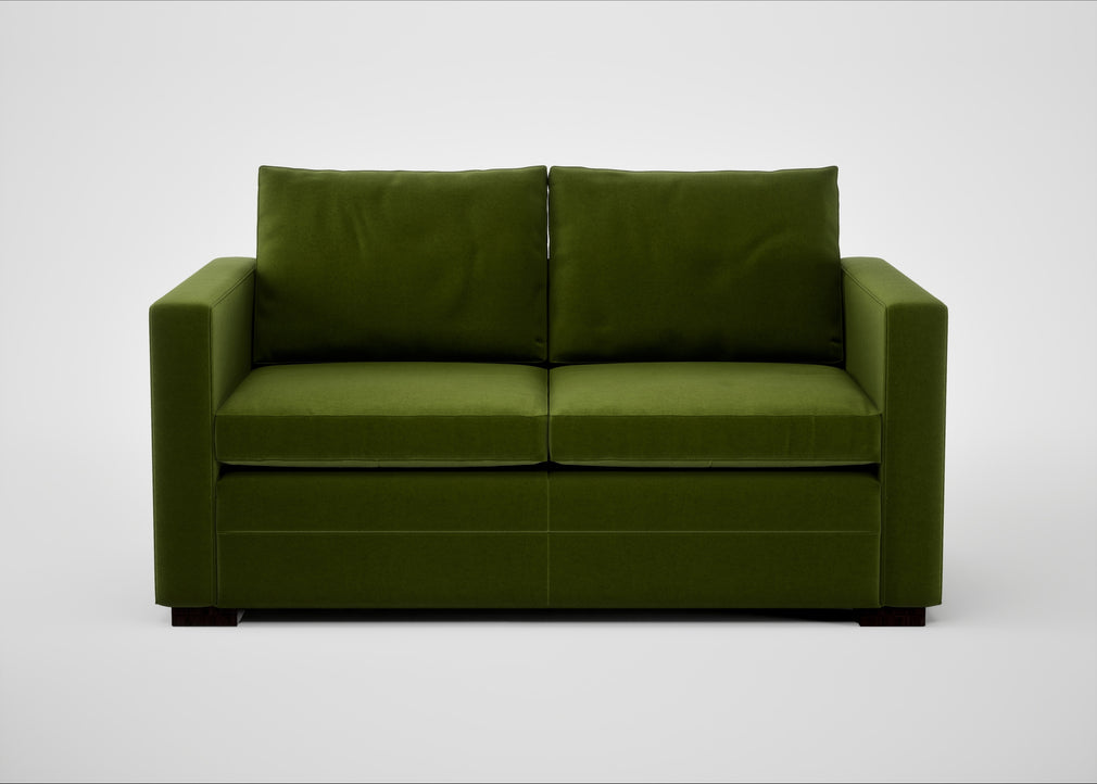 Palermo 2 Seater Sofa Nobilis Velvet Leaf / Black