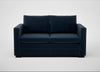 Palermo 2 Seater Sofa Nobilis Velvet Night / Black
