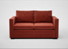 Palermo 2 Seater Sofa Nobilis Velvet Rust / Black