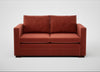 Palermo 2 Seater Sofa Nobilis Velvet Rust / Walnut