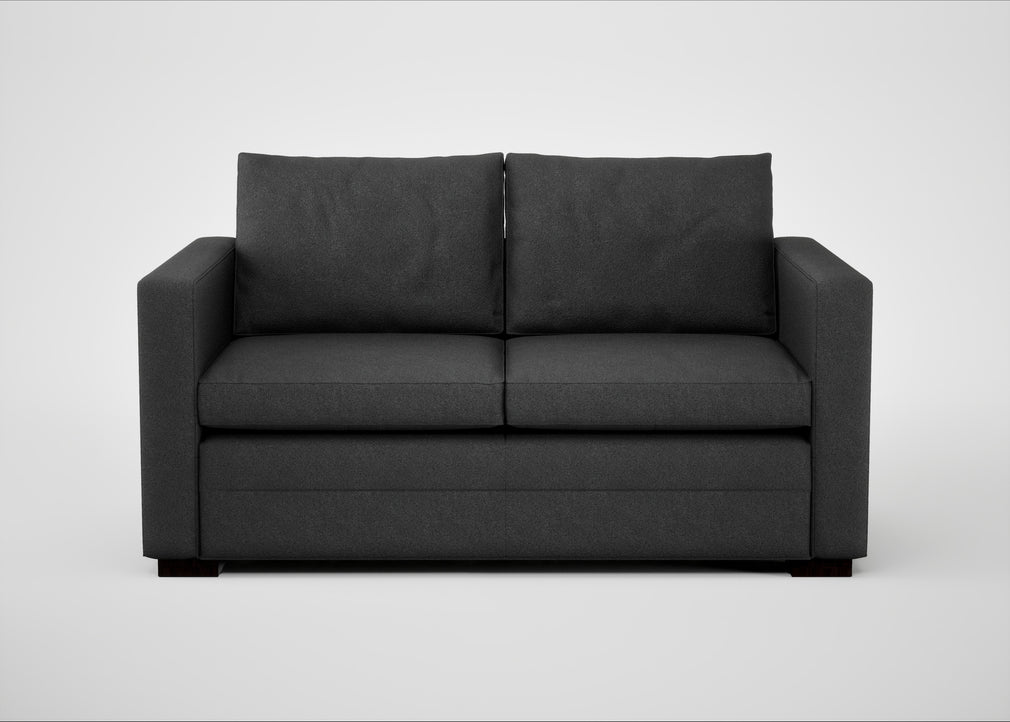 Palermo 2 Seater Sofa St Moritz Wool Grey / Black