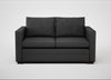 Palermo 2 Seater Sofa St Moritz Wool Grey / Walnut and Brass
