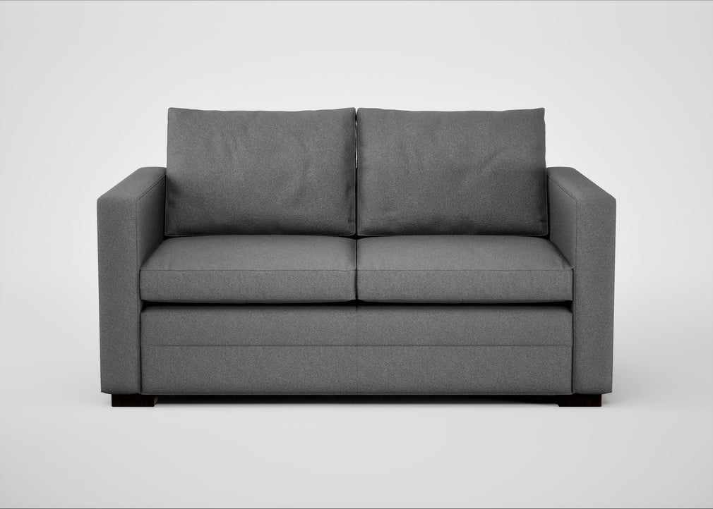 Palermo 2 Seater Sofa St Moritz Wool Light Grey / Black