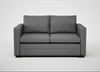 Palermo 2 Seater Sofa St Moritz Wool Light Grey / Walnut and Brass