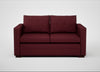 Palermo 2 Seater Sofa St Moritz Wool Red / Walnut