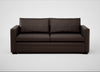 Palermo 3 Seater Sofa Leather Grain Chocolate 066 / Black