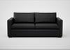 Palermo 3 Seater Sofa Leather Grain Graphite 063 / Black