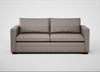Palermo 3 Seater Sofa Leather Grain Light Grey 060 / Black