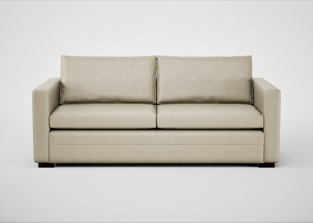 Palermo 3 Seater Sofa Leather Grain Storm 006 / Black