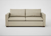 Palermo 3 Seater Sofa Leather Grain Storm 006 / Walnut and Brass