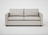 Palermo 3 Seater Sofa Leather Grain White 000 / Walnut