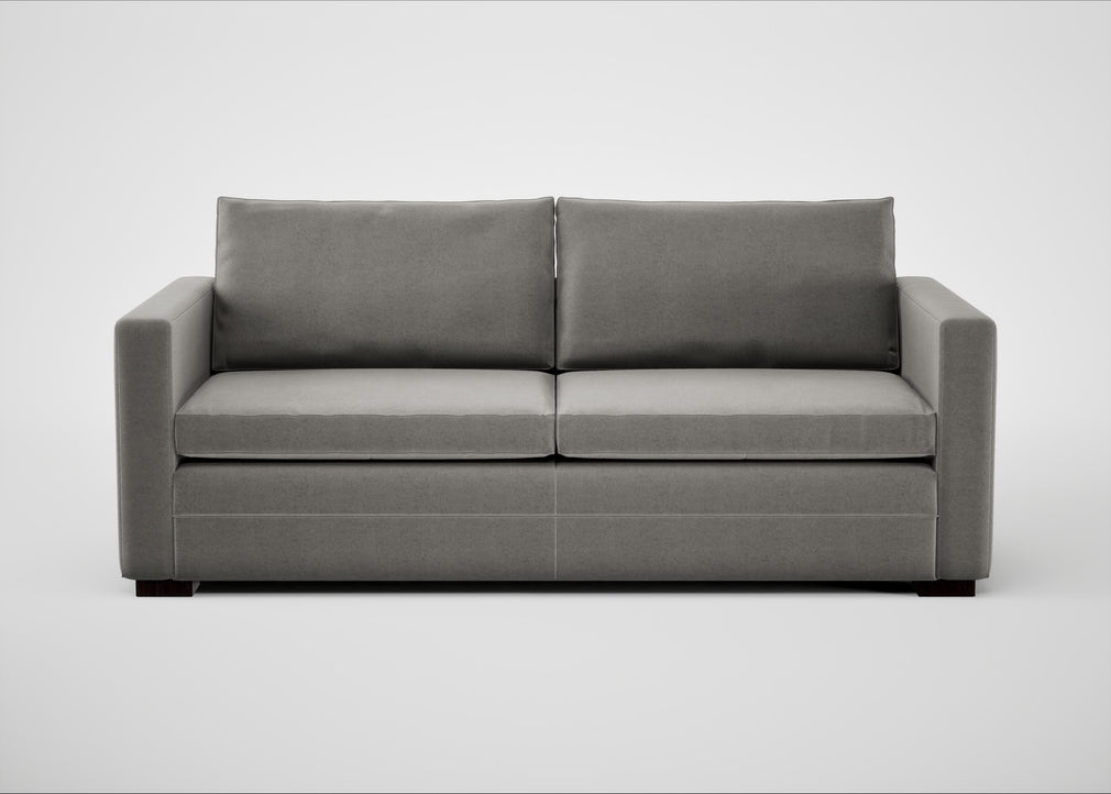 Palermo 3 Seater Sofa Nobilis Velvet Dolphin / Black