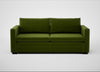 Palermo 3 Seater Sofa Nobilis Velvet Leaf / Black