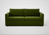 Palermo 3 Seater Sofa Nobilis Velvet Leaf / Walnut and Brass