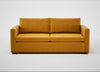 Palermo 3 Seater Sofa Nobilis Velvet Mustard / Walnut and Brass