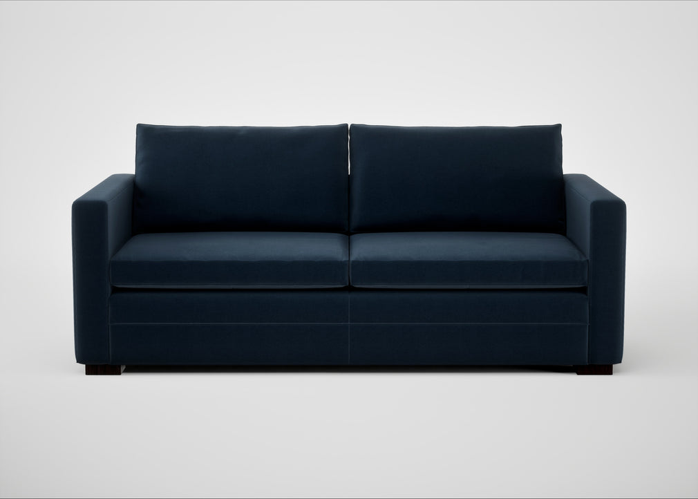 Palermo 3 Seater Sofa Nobilis Velvet Night / Black