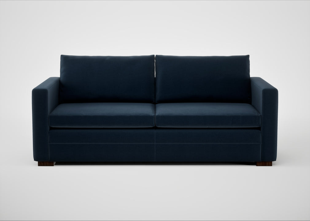 Palermo 3 Seater Sofa Nobilis Velvet Night / Walnut