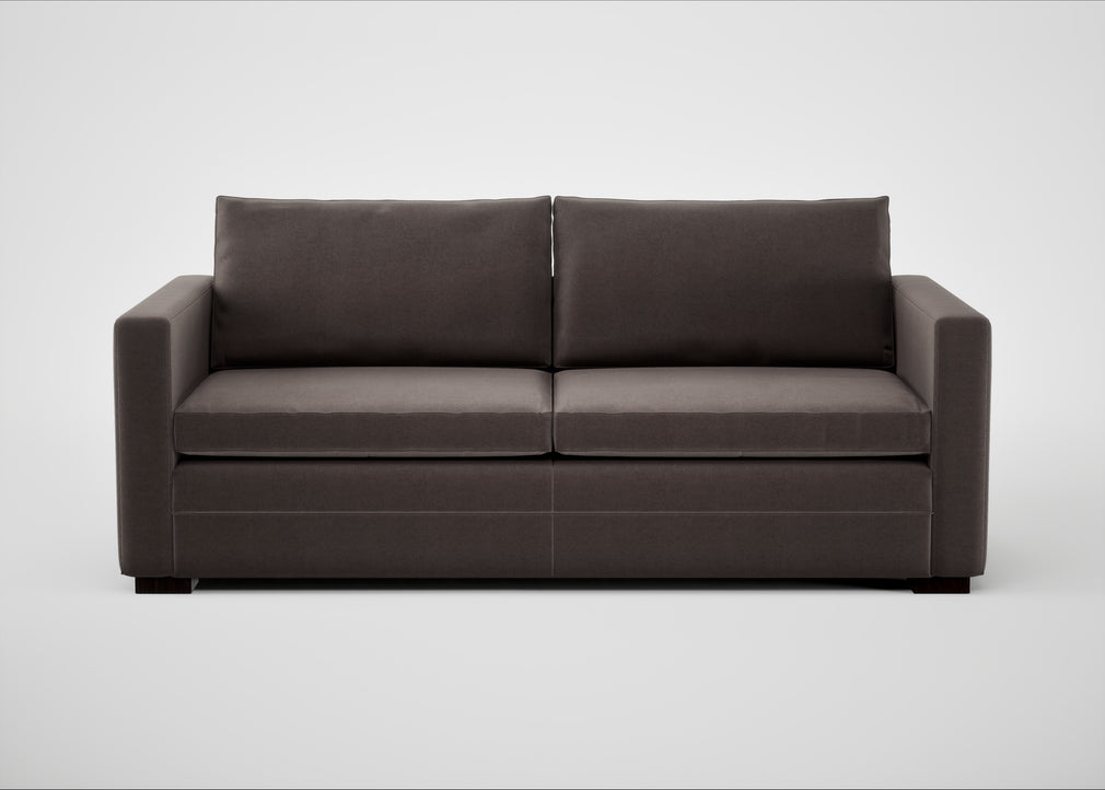 Palermo 3 Seater Sofa Nobilis Velvet Sable / Black