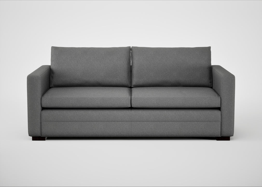 Palermo 3 Seater Sofa St Moritz Wool Light Grey / Black