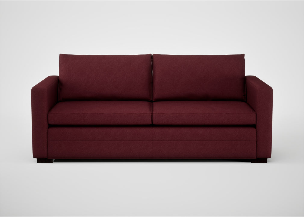 Palermo 3 Seater Sofa St Moritz Wool Red / Black