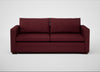 Palermo 3 Seater Sofa St Moritz Wool Red / Walnut and Brass