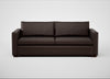 Palermo 4 Seater Sofa Leather Grain Chocolate 066 / Walnut