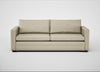Palermo 4 Seater Sofa Leather Grain Storm 006 / Walnut and Brass