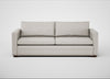 Palermo 4 Seater Sofa Leather Grain White 000 / Walnut