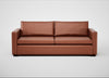 Palermo 4 Seater Sofa Leather Stonewash Light Brown 274 / Black