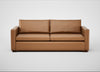 Palermo 4 Seater Sofa Leather Stonewash Toffee 277 / Walnut