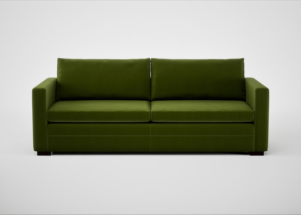 Palermo 4 Seater Sofa Nobilis Velvet Leaf / Black