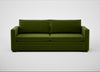 Palermo 4 Seater Sofa Nobilis Velvet Leaf / Walnut and Brass