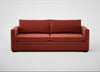 Palermo 4 Seater Sofa Nobilis Velvet Rust / Black