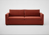 Palermo 4 Seater Sofa Nobilis Velvet Rust / Walnut