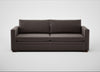 Palermo 4 Seater Sofa Nobilis Velvet Sable / Walnut and Brass