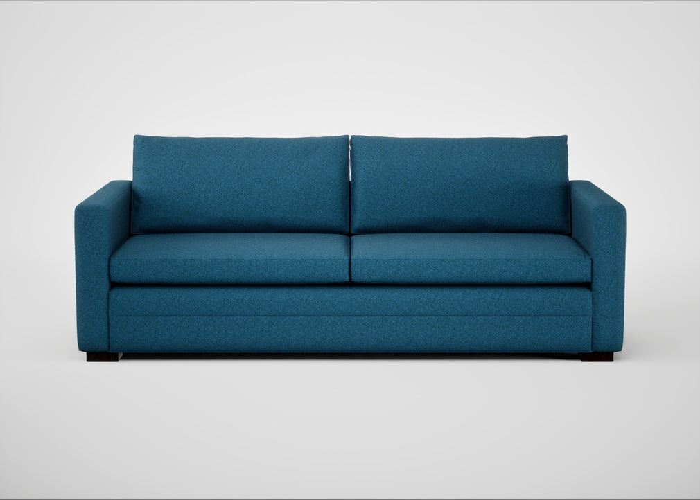 Palermo 4 Seater Sofa St Moritz Wool Blue / Black