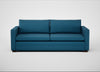 Palermo 4 Seater Sofa St Moritz Wool Blue / Walnut