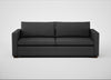 Palermo 4 Seater Sofa St Moritz Wool Grey / Walnut and Brass