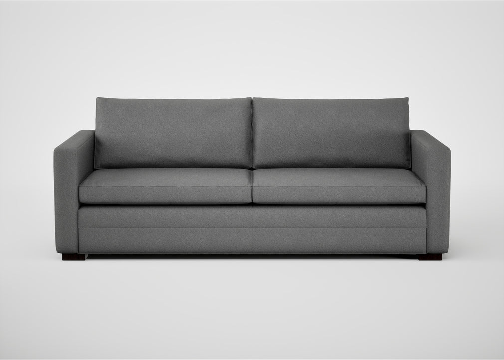 Palermo 4 Seater Sofa St Moritz Wool Light Grey / Black