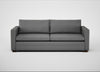 Palermo 4 Seater Sofa St Moritz Wool Light Grey / Walnut and Brass