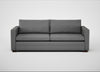 Palermo 4 Seater Sofa St Moritz Wool Light Grey / Walnut