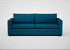 Palermo 4 Seater Sofa St Moritz Wool Teal / Walnut and Brass