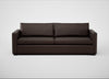Palermo 5 Seater Sofa Leather Grain Chocolate 066 / Black